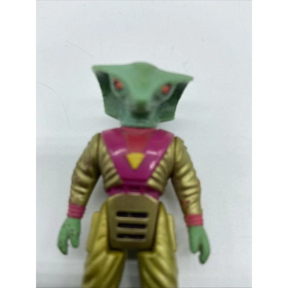 Dino Riders Action Figure Pterandon Rider Fang Gold Shirt 1987 Tyco